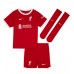 Liverpool Mohamed Salah #11 Hemmadräkt Barn 2023-24 Kortärmad (+ Korta byxor)